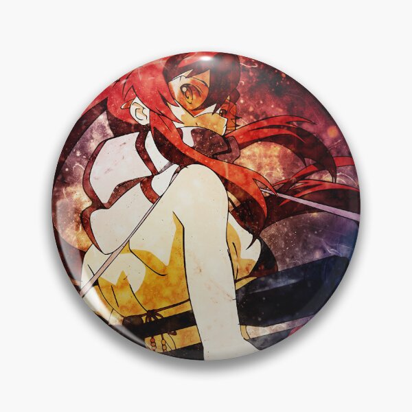 Item preview, Yoko Littner Gurren Lagann Red Hair Mecha Galaxy Bold Action Pose designed and sold by mildaclairmo.