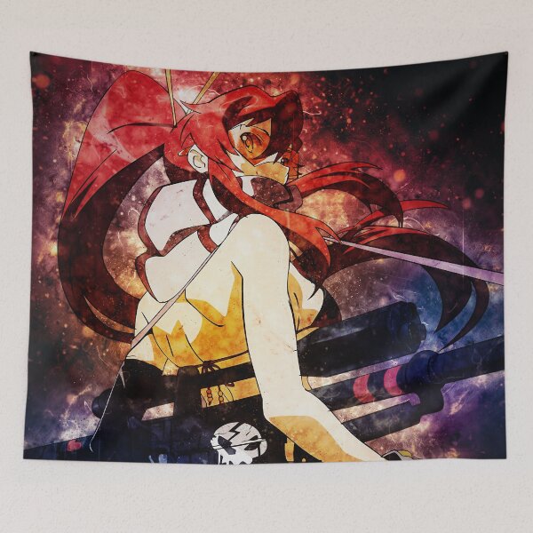 Item preview, Yoko Littner Gurren Lagann Red Hair Mecha Galaxy Bold Action Pose designed and sold by mildaclairmo.