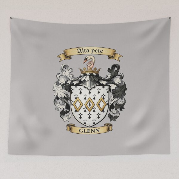 Item preview, The Glenn Family Coat of Arms designed and sold by BagTown Clans.
