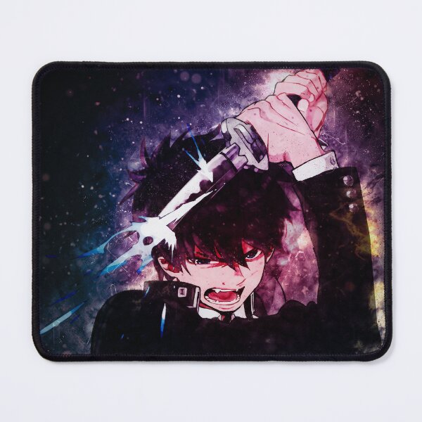 Item preview, Rin Okumura Blue Exorcist Intense Blue Cosmic Glow Portrait designed and sold by mildaclairmo.