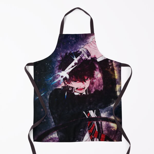 Item preview, Rin Okumura Blue Exorcist Intense Blue Cosmic Glow Portrait designed and sold by mildaclairmo.