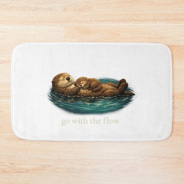 Item preview, Go with The Flow Sea Otter designed and sold by faridman.