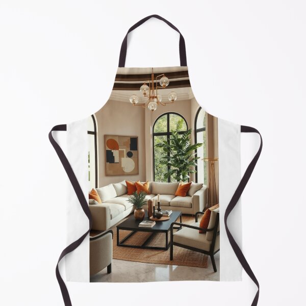 Item preview, Modern Mediterranean Living Room with Burnt Orange Accents designed and sold by Vida e Arte.