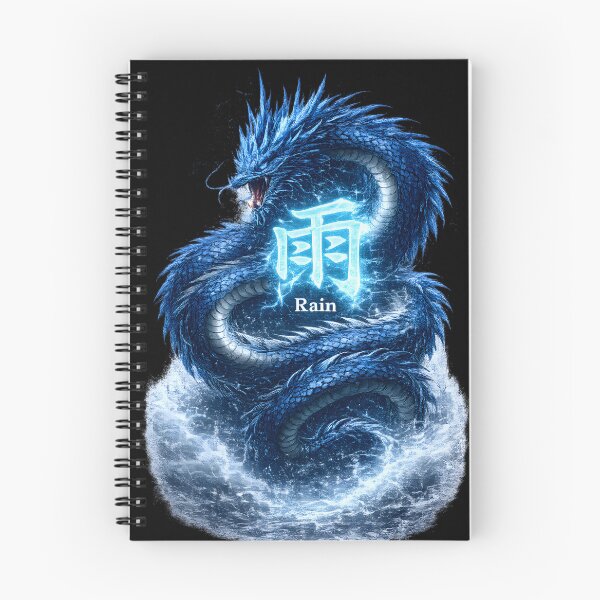 Item preview, Rain Dragon Chinese Character Symbol designed and sold by ChineseMystical.