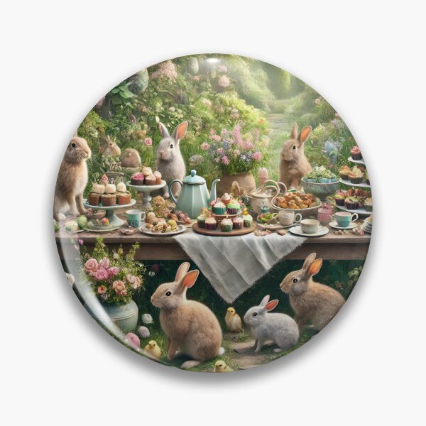 Item preview, Bunny Easter Garden Tea Party designed and sold by NancyzKreations.