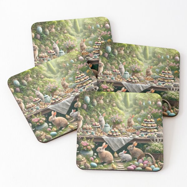 Item preview, Bunny Easter Garden Tea Party designed and sold by NancyzKreations.