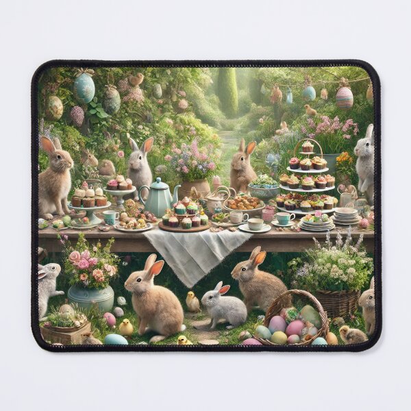 Item preview, Bunny Easter Garden Tea Party designed and sold by NancyzKreations.