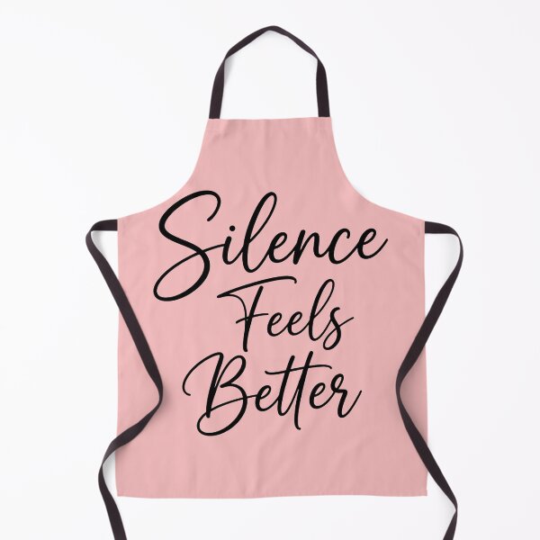 Item preview, Silence Feels Better Introvert Minimal Quote designed and sold by Quiet Mode Studio.