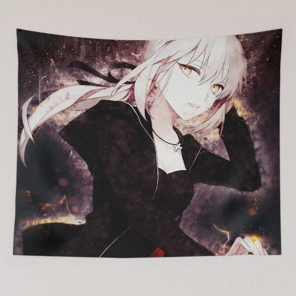 Item preview, Saber Alter Fate Stay Night Dark Gothic Sword Glow designed and sold by mildaclairmo.