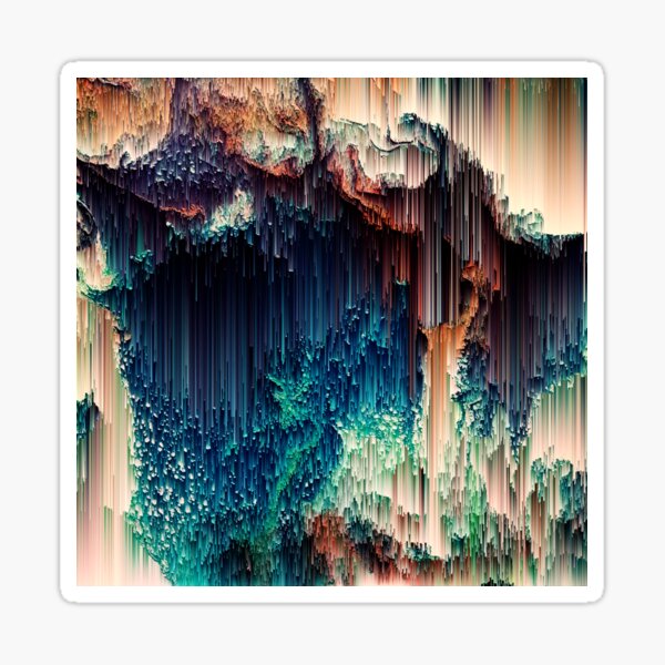 Item preview, Cave of Wonders - Abstract Glitchy Pixel Art designed and sold by Jennifer Walsh Design.