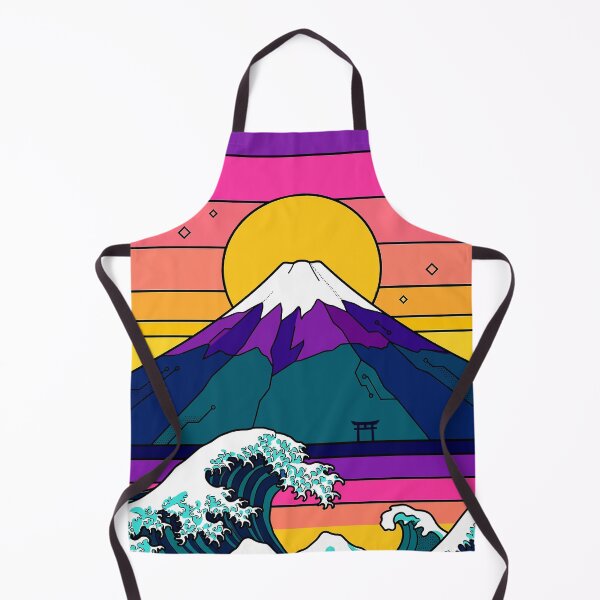 Item preview, Cyberwave - Great Wave and Mt Fuji designed and sold by RNG-Apparel.