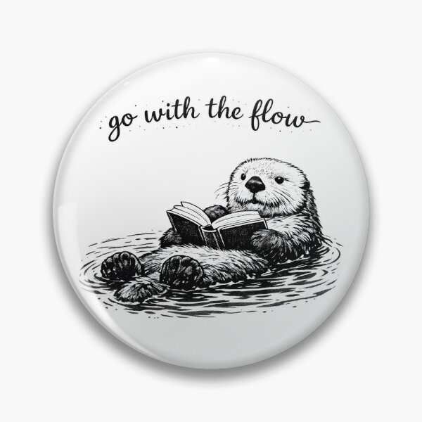 Item preview, Go with The Flow Sea Otter, Otter Reading designed and sold by faridman.