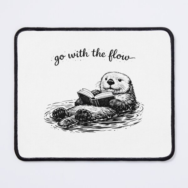 Item preview, Go with The Flow Sea Otter, Otter Reading designed and sold by faridman.
