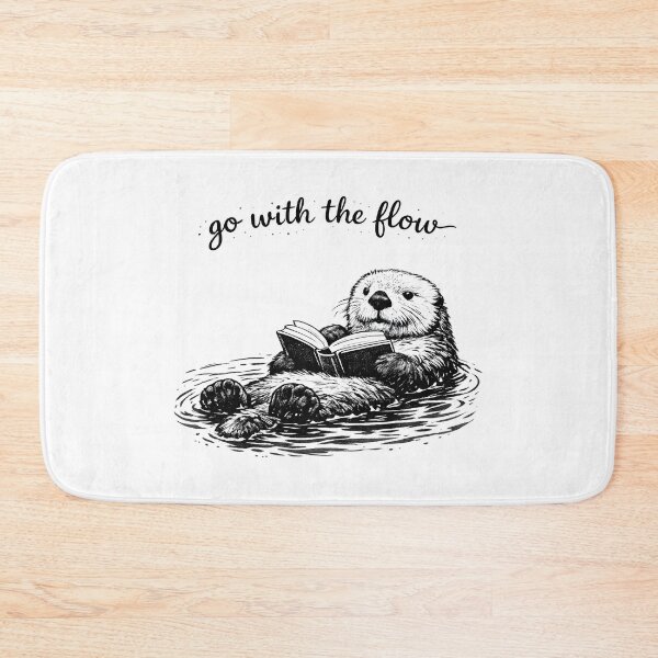 Item preview, Go with The Flow Sea Otter, Otter Reading designed and sold by faridman.