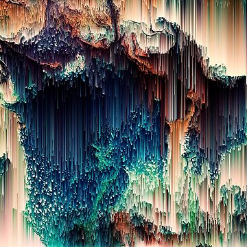 Artwork thumbnail, Cave of Wonders - Abstract Glitchy Pixel Art by Jennifer Walsh Design