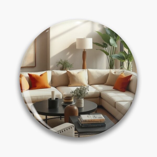 Item preview, Elegant Sunlit Mediterranean Living Room Design designed and sold by Jade Ado.