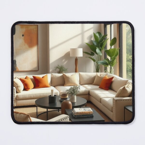 Item preview, Elegant Sunlit Mediterranean Living Room Design designed and sold by Jade Ado.