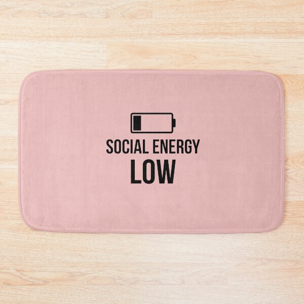 Item preview, Low Social Energy Funny Introvert Quote designed and sold by Quiet Mode Studio.