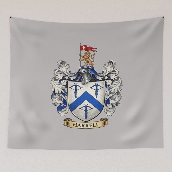 Item preview, The Harrell Family Coat of Arms designed and sold by BagTown Clans.
