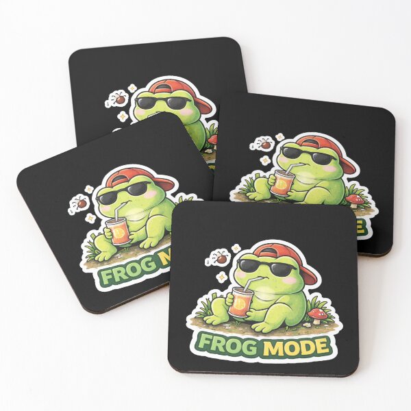 Item preview, Frog Mode – Chill Frog Meme Sticker designed and sold by VibeOffline Studio.