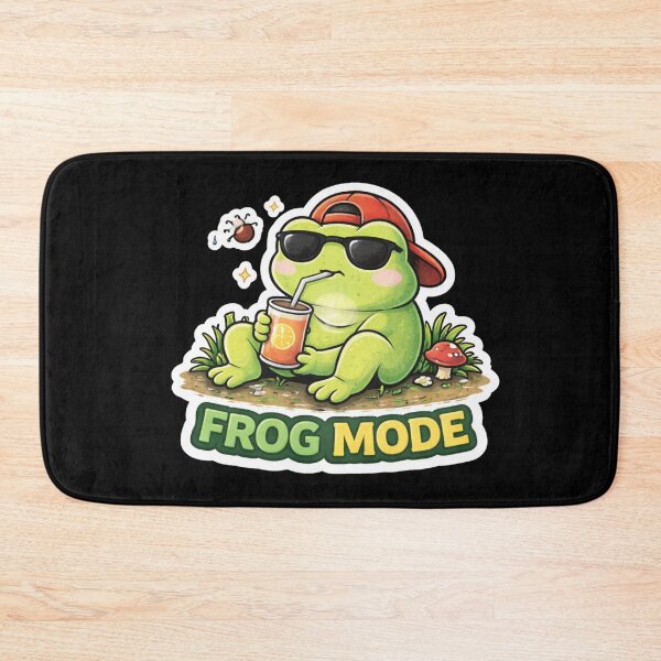 Item preview, Frog Mode – Chill Frog Meme Sticker designed and sold by VibeOffline Studio.