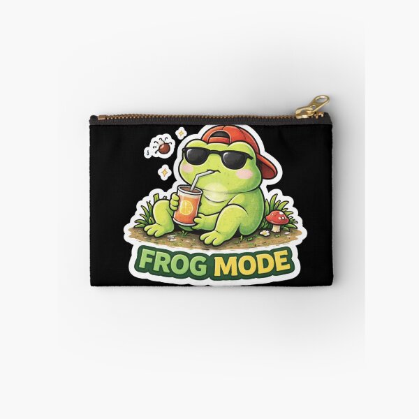 Item preview, Frog Mode – Chill Frog Meme Sticker designed and sold by VibeOffline Studio.