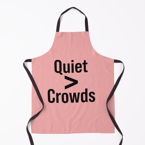 Item preview, Quiet Over Crowds Minimal Introvert Quote designed and sold by Quiet Mode Studio.