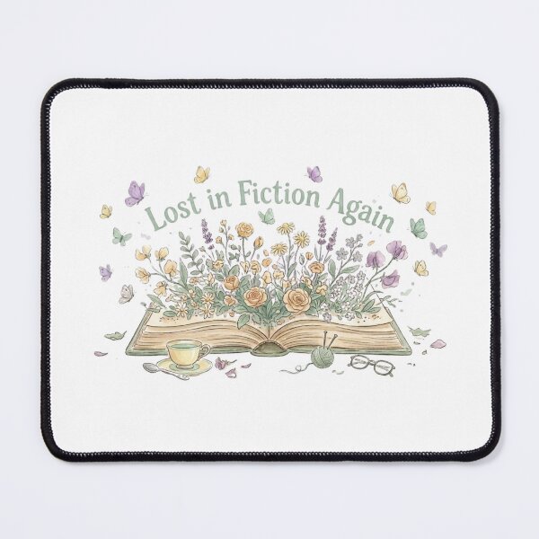 Item preview, Lost in Fiction Again – Cottagecore BookTok Reader Botanical Book Lover Design designed and sold by SirensSageStone.
