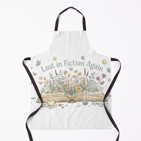 Item preview, Lost in Fiction Again – Cottagecore BookTok Reader Botanical Book Lover Design designed and sold by SirensSageStone.