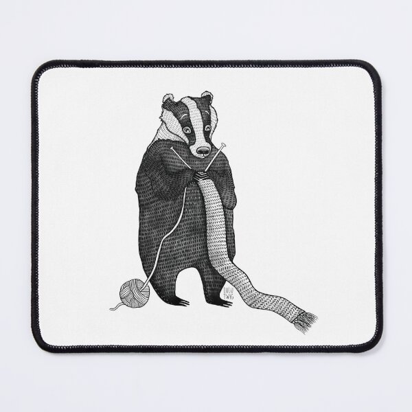 Item preview, Knitting Badger designed and sold by Lulu Twig.
