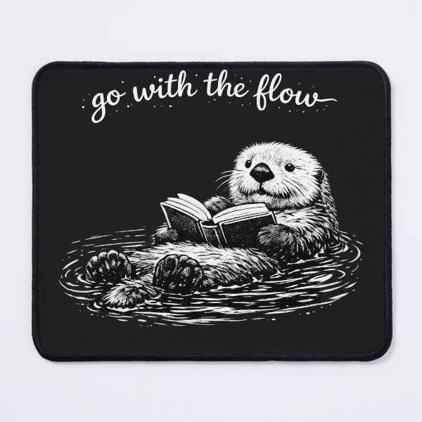 Item preview, Go with The Flow Sea Otter, Book lovers designed and sold by faridman.