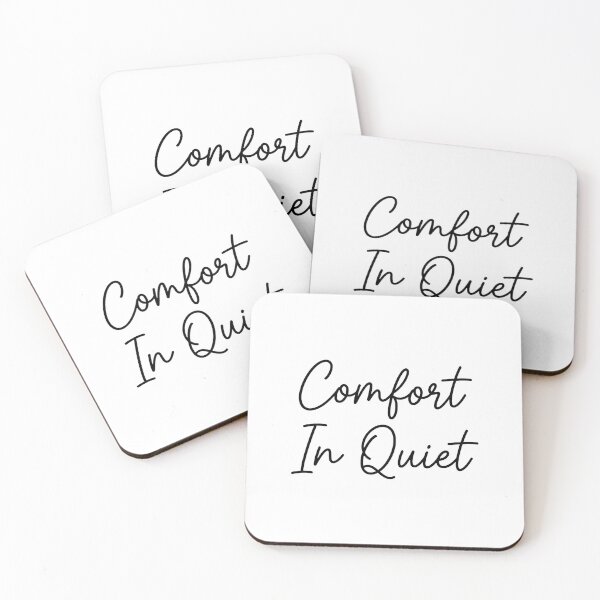 Item preview, Comfort In Quiet Introvert Typography Design designed and sold by Quiet Mode Studio.