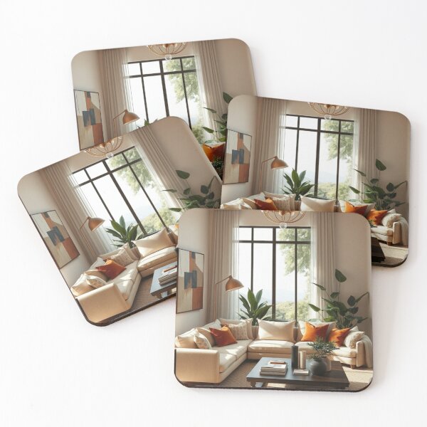 Item preview, Sophisticated Neutral Living Room with Earthy Tones designed and sold by Vida e Arte.