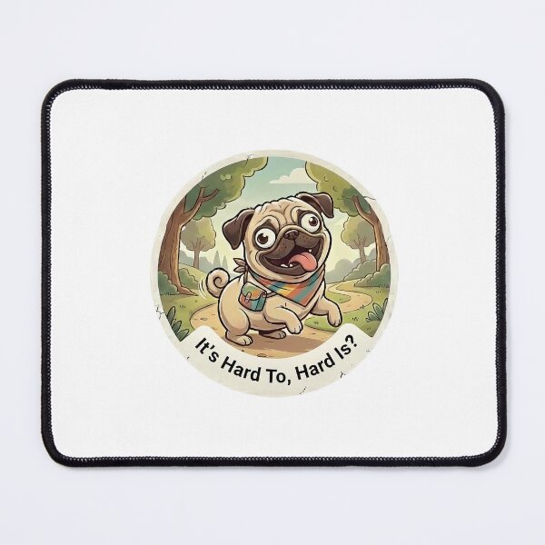 Item preview, Funny Derpy Pug Adventure Sticker designed and sold by Desperate Measures.