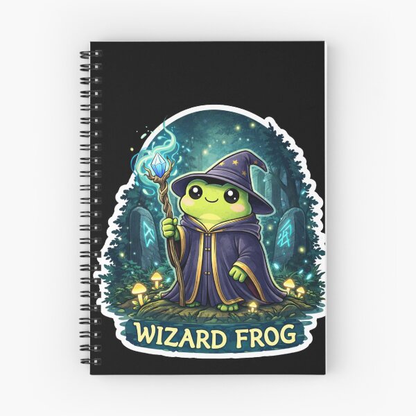 Item preview, Wizard Frog – Cute Fantasy Frog Mage Sticker designed and sold by VibeOffline Studio.