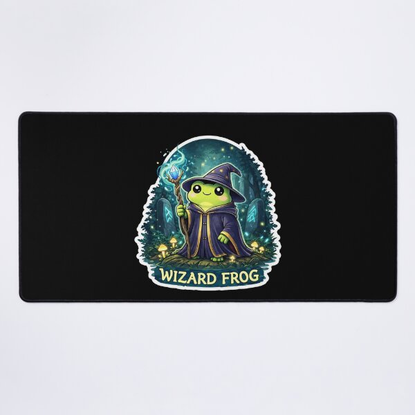 Item preview, Wizard Frog – Cute Fantasy Frog Mage Sticker designed and sold by VibeOffline Studio.