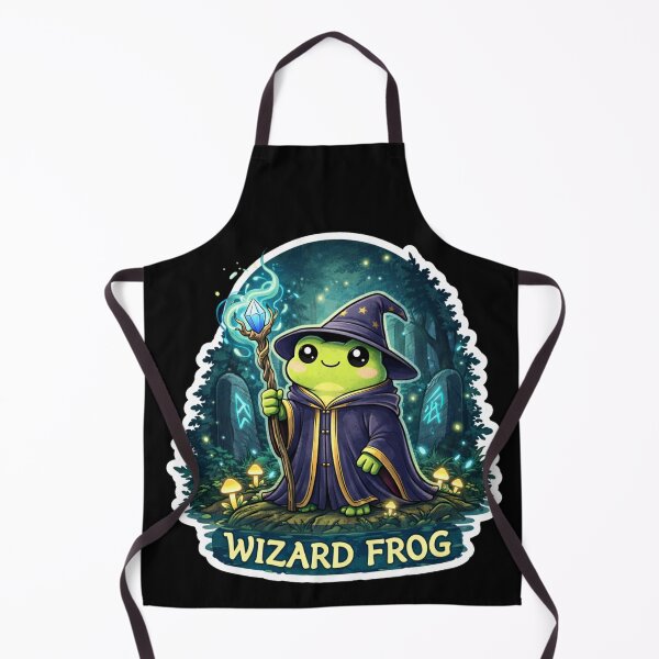 Item preview, Wizard Frog – Cute Fantasy Frog Mage Sticker designed and sold by VibeOffline Studio.