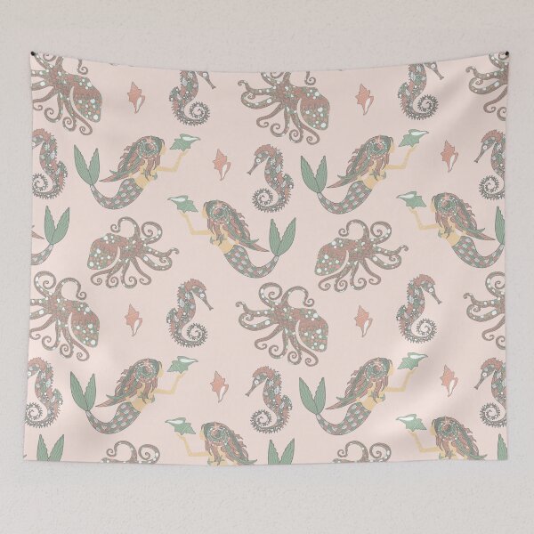 Item preview, Under the sea boho pattern  designed and sold by FatBirdie.
