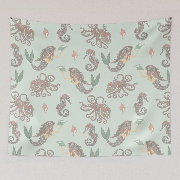 Item preview, Under the sea boho pattern  designed and sold by FatBirdie.