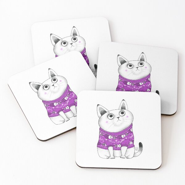 Item preview, Cat in a Sweater designed and sold by Lulu Twig.