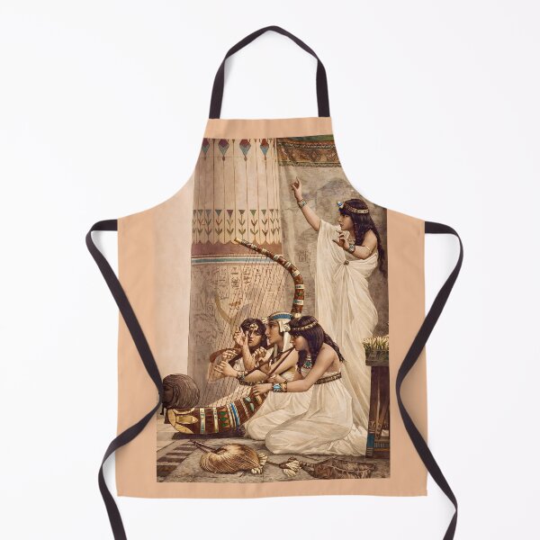 Item preview, Ancient Egyptian Temple Musicians – Vintage Egyptology Harp Illustration | Cleopatra Era Art designed and sold by EmiliaBassano.