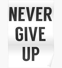 Never Give Up Poster