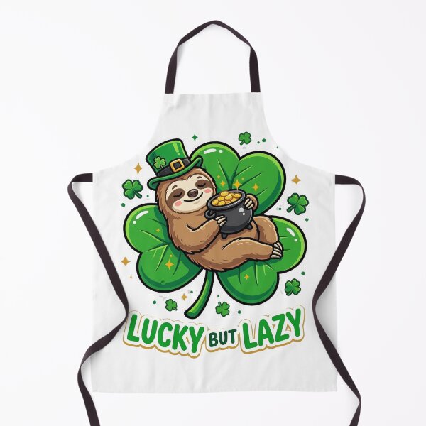 Item preview, Lucky But Lazy Sloth – Funny St Patrick's Day Shamrock Cartoon Design designed and sold by MoodFit2026.