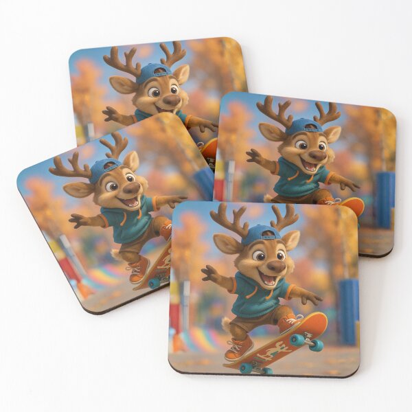 Item preview, Skater Reindeer designed and sold by Sillytoe.