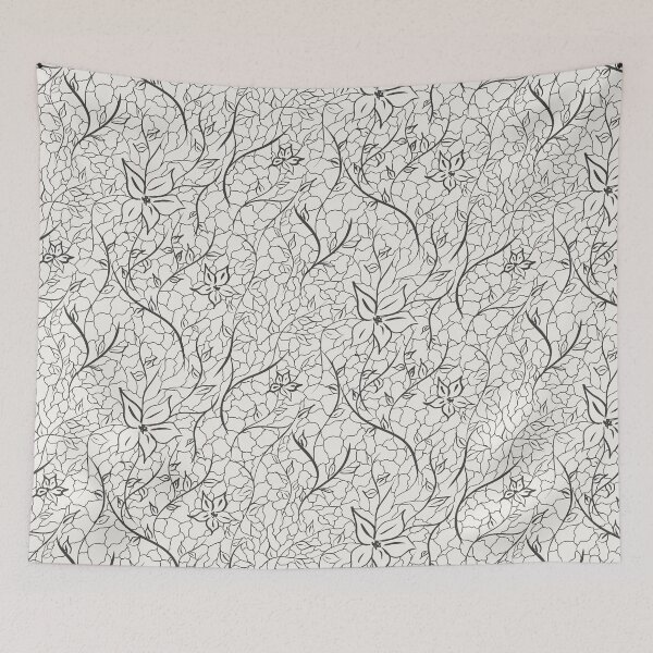 Item preview, Elegant Floral Vine Pattern-Minimal Botanical Line Art Design designed and sold by Katnoirart.