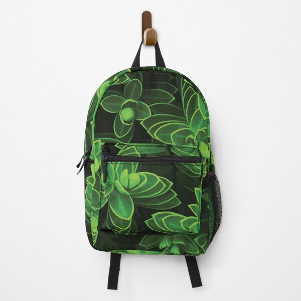 Item preview, Green Succulent Pattern on Dark Background designed and sold by Arturo Daniel Garcia Palomo.