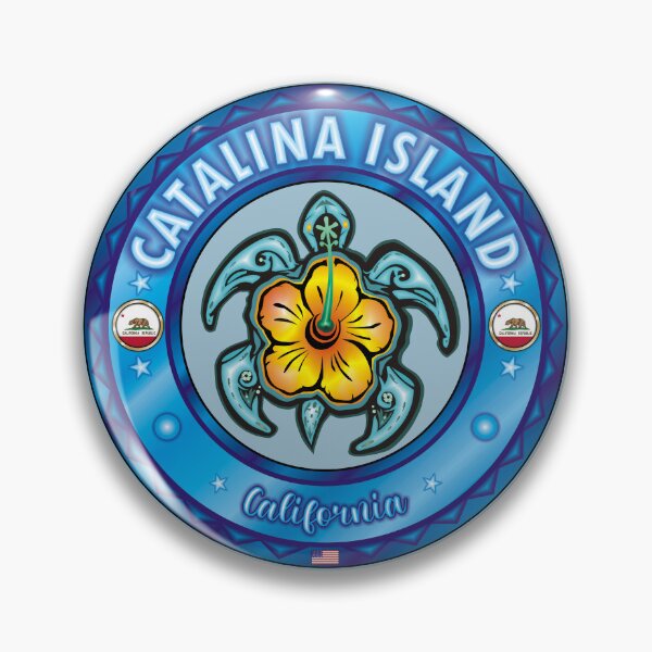 Item preview, Santa Catalina Island California sea turtle hibiscus designed and sold by studioss76.