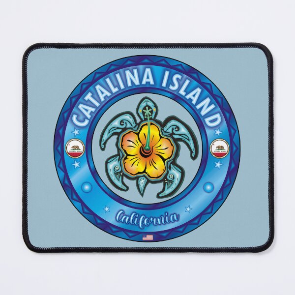 Item preview, Santa Catalina Island California sea turtle hibiscus designed and sold by studioss76.