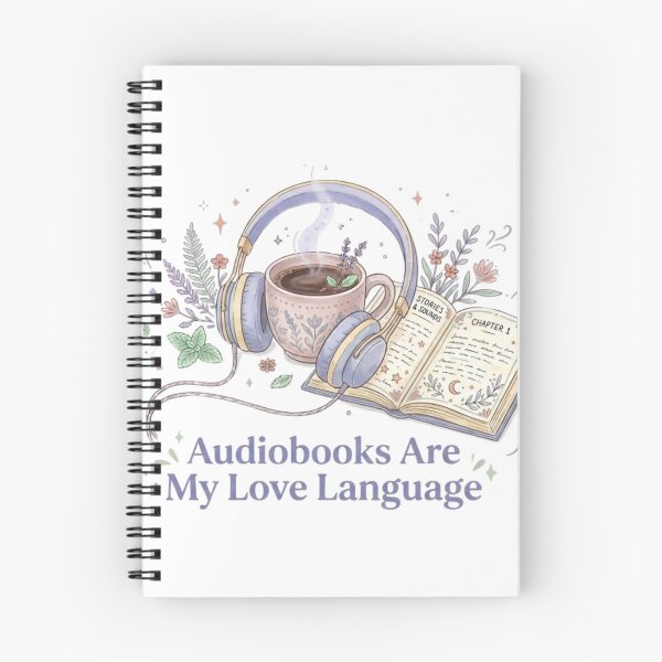 Item preview, Audiobooks Are My Love Language – Cozy BookTok Audiobook Reader Design designed and sold by SirensSageStone.