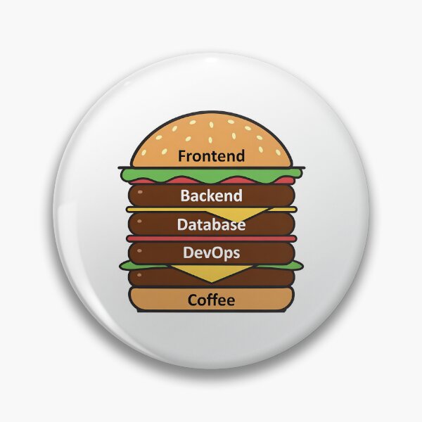 Item preview, Full Stack Burger Funny Dev Gift for Software Engineers designed and sold by eikulabs.